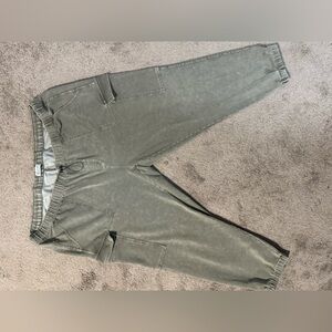 Vanilla Star Olive Green cargo joggers